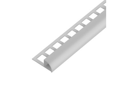 SP15/1 ukončovací lišta C, s vymezovačem, PVC šedá, 9 mm, 2,5 m