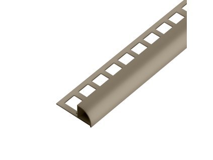 SP15/1 ukončovací lišta C, s vymezovačem, PVC šedobéžová, 10 mm, 2,5 m