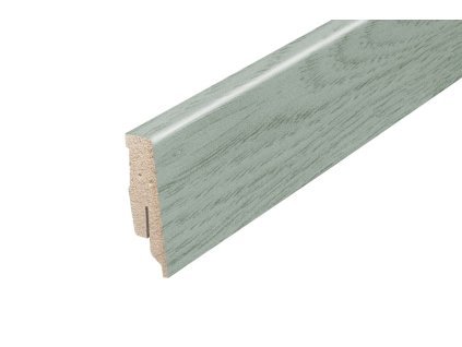 AP34/1 soklová lišta TYP 06, MDF, Dub white, 60 mm, 13 mm, 2,7 m