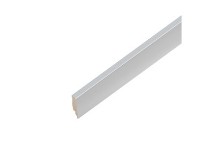 AP34/1 soklová lišta TYP 06, MDF + fólie imitace stříbra, 60 mm, 13 mm, 2,7 m