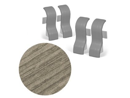 AP35 spojka k liště TYP 08, MDF + fólie Dub Butterscotch, 4 ks