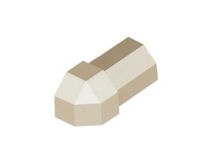 SP14/1 vnější růžek k ukončovací liště C, hliník lakovaný, RAL 0808005 písková, 11 mm, 2 k