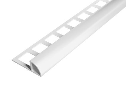 SP14/4 ukončovací lišta C, PREMIUM, hliník RAL9003, bílá lesklá, 10 mm, 3 m