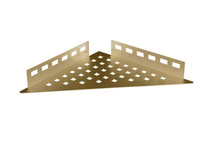 EX1/KP3/3 polička do koupelny TM1, pod obklad, nerez kartáč RAL1036, 340x240x240 mm