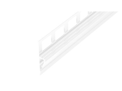 AP47 pro sanitární použití 01 lišta, PVC bílá, 45 mm, 2,44 m