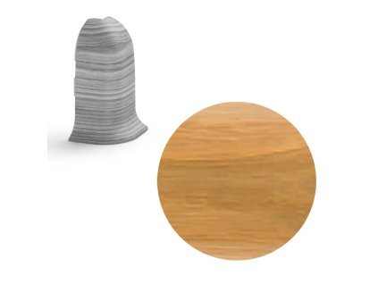 AP28 vnější růžek k liště NGF56, PVC Gladstone hnědý, 56 mm, 1 ks