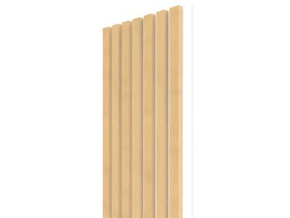 WALL CONCEPT akustický panel Javor, bílý filc, 2750x285x21 mm