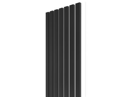 WALL CONCEPT akustický panel černá, bílý filc, 2750x285x21 mm