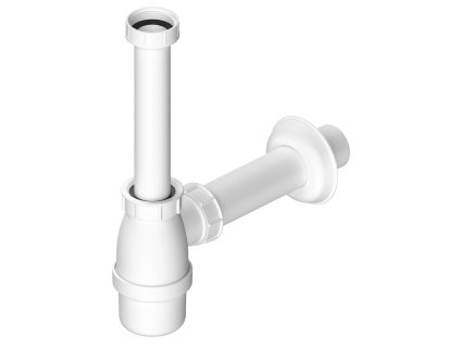 Umyvadlový sifon 5/4", DN40, bílá