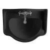 RETRO keramické umyvadlo 73x54cm, černá mat