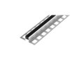 DL7/3 dilatační lišta s 1/2 polyuretanem, hliník + PU černá, 30 mm, 2,5 m