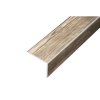 AP5 schodová lišta samolepící B, hliník+fólie dub šedožíhaný, v:20 mm, š:25 mm, d:2,7m