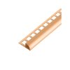 SP15/1 ukončovací lišta C, s vymezovačem, PVC karamel, 7 mm, 2,5 m