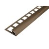 SP14/4 ukončovací lišta C, PREMIUM, hliník elox bronz, 11 mm, 3 m