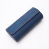 Hodinkové pouzdro - modrá eko-kůže, červený interiér  Watch roll, watch pouch, watch case, hodinkove pouzdro, pouzdro na hodinky, cestovni pouzdro na hodinky, cestovni hodinkove pouzdro