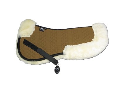 engel reitsport lammfell sattelkissen sakis2 camel anthrazit l 18 195 inch 58cm