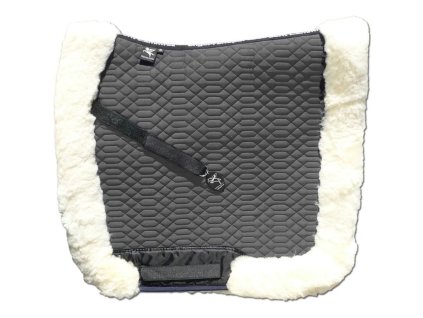 engel reitsport lammfell schabracke schabra3 grau marine d dressur