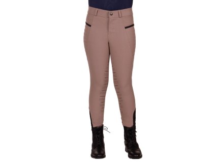 Dětské jezdecké rajtky QHP Rylee s gripem na nohou Junior