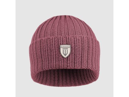 Čepice Winderen Merino Dark Rose