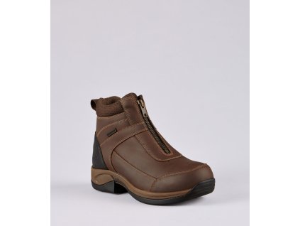 borelli waterproof zipped boot brown 1