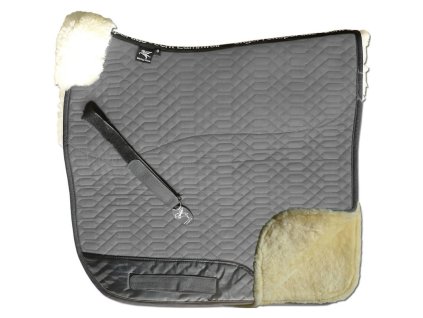 engel reitsport lammfell schabracke schabra2 grau pink d dressur