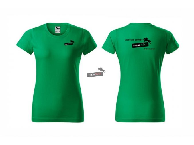 Dámské tričko BASIC Středně zelené