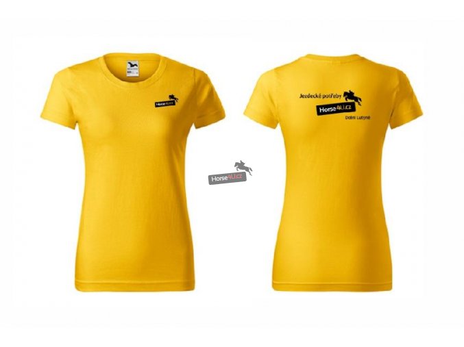 Dámské tričko BASIC Žluté