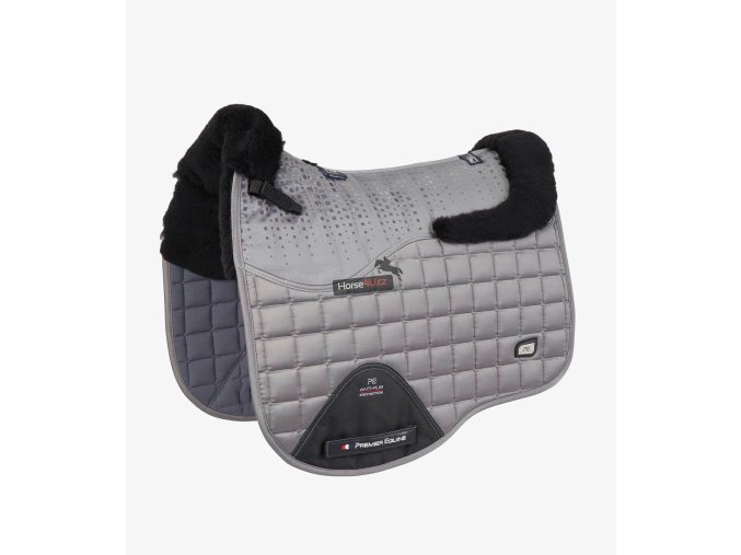 Capella CC Merino Wool Dressage Square Grey Black Wool 1 1024x