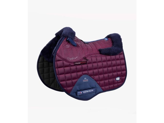 Capella Wool GPJump Saddle Pad Burgundy 1 768x