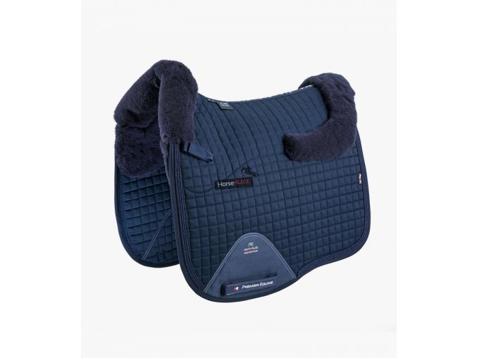 Close Contact Merino Wool European Half Lined Dressage Square Navy 1 768x