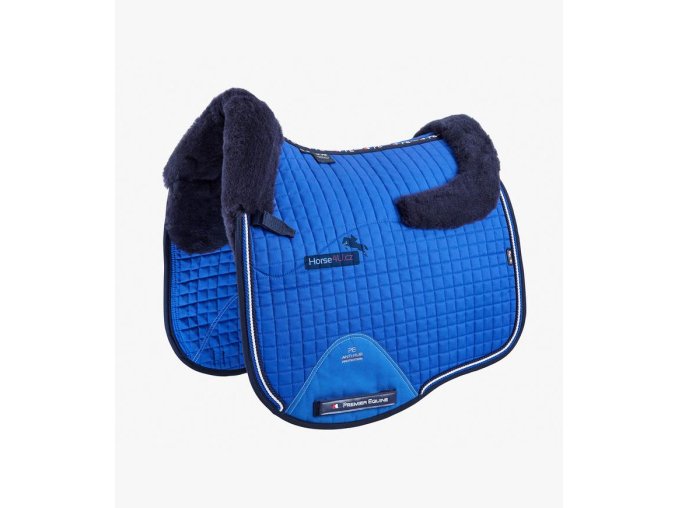 Close Contact Merino Wool European Half Lined Dressage Square Royal Blue 1 768x