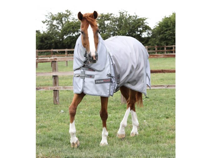 Super Lite Fly Rug with Surcingles Silver 1 1024x