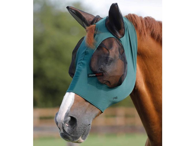 Comfort Tech Lycra Fly Mask Green 1024x