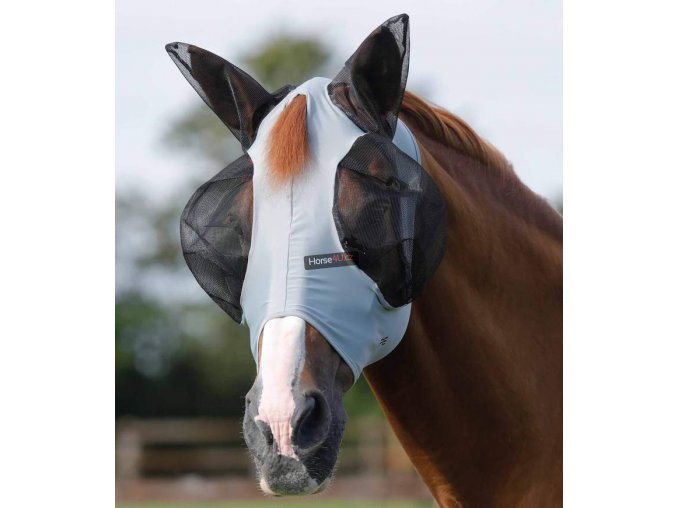 Elastická maska na uši Premier Equine Comfort Grey