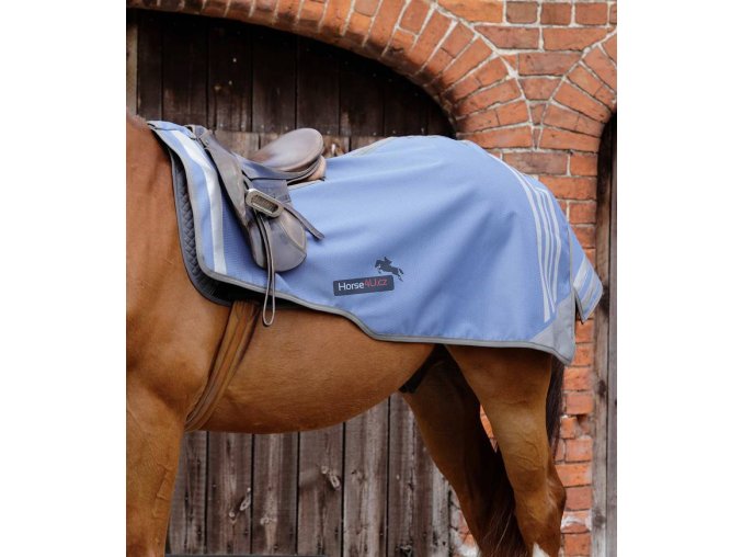 Nepromokavá bederní deka Premier Equine Stratus Blue