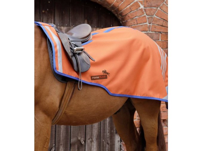 Nepromokavá bederní deka Premier Equine Stratus Orange