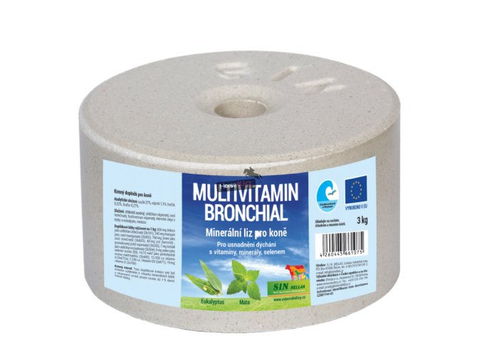 Bronchial - minerální multivitaminový liz na uvolnění dýchacích cest 3kg