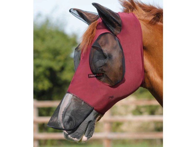 Comfort Tech Xtra Lycra Fly Mask Wine 768x