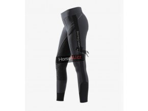 Ronia Ladies Full Seat Gel Pull On Riding Tights Charcoal 1 1024x