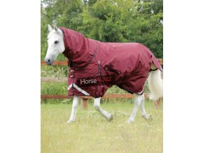 Výběhová deka Premier Equine Buster 400g Burgundy s krkem