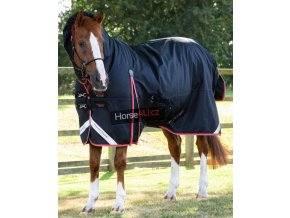 Výběhová deka Premier Equine Buster Storm 400g Black s krkem