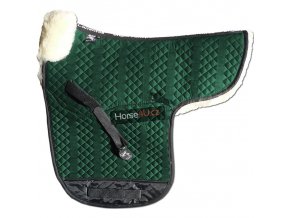 engel reitsport lammfell satteldecke sadek1 gruen med natur d dressur