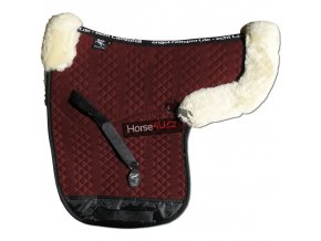 engel reitsport lammfell satteldecke sadek2 bordeaux med natur d dressur