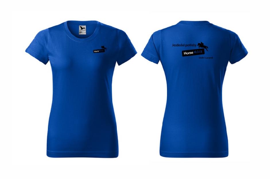 Dámské tričko BASIC Královsky modré Barva: Modrá, Varianta: XXL