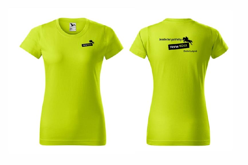 Dámské tričko BASIC Limetkové Barva: Lime, Varianta: XXL