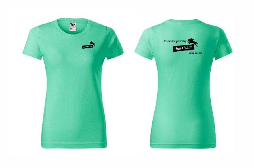 Dámské tričko BASIC Mátové Barva: Mátová, Varianta: XL