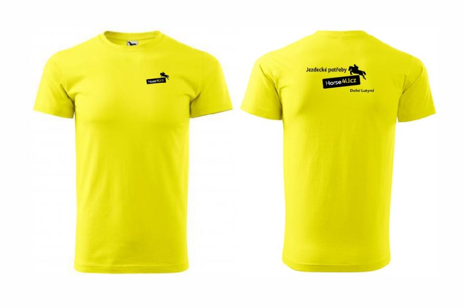 Pánské tričko BASIC Citrónové Barva: Citrónová, Varianta: XXL