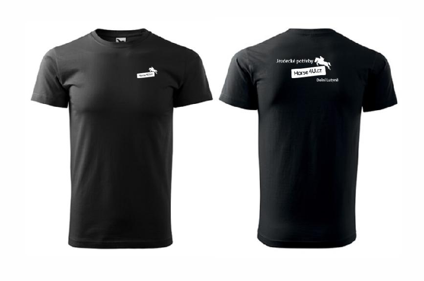 Pánské tričko BASIC Černé Barva: Černá, Varianta: S