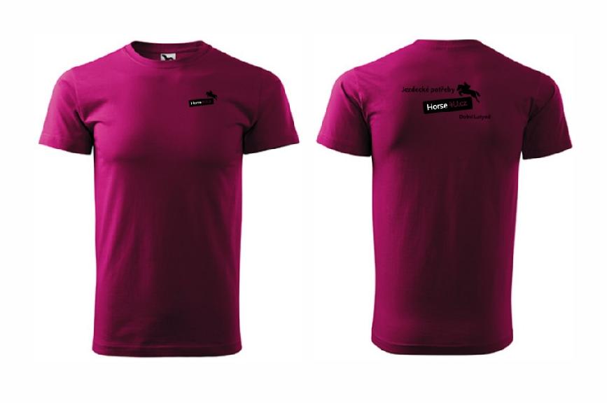 Pánské tričko BASIC Fuchsiové Barva: Růžová, Varianta: L