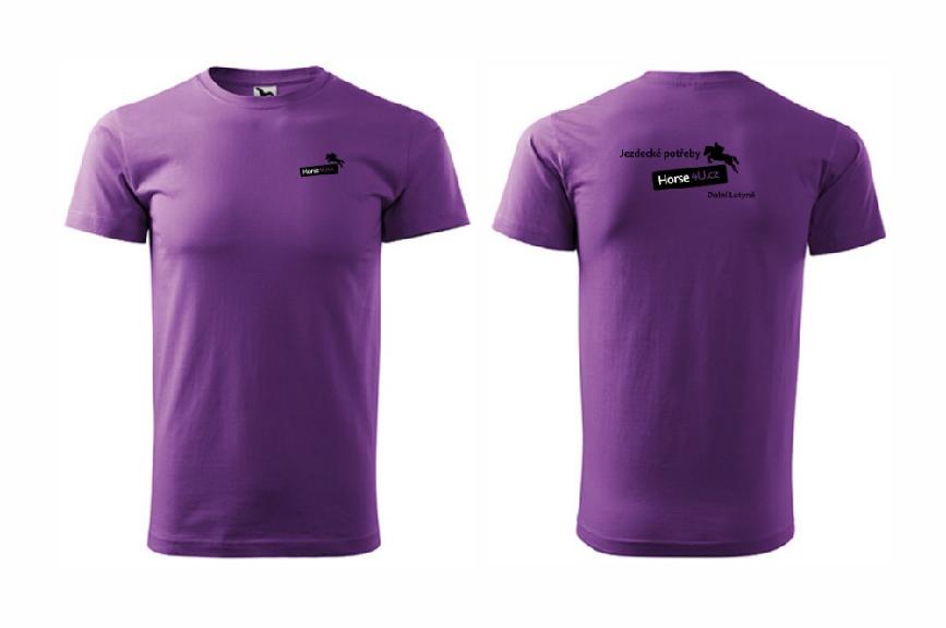 Pánské tričko BASIC Fialové Barva: Fialová, Varianta: XL